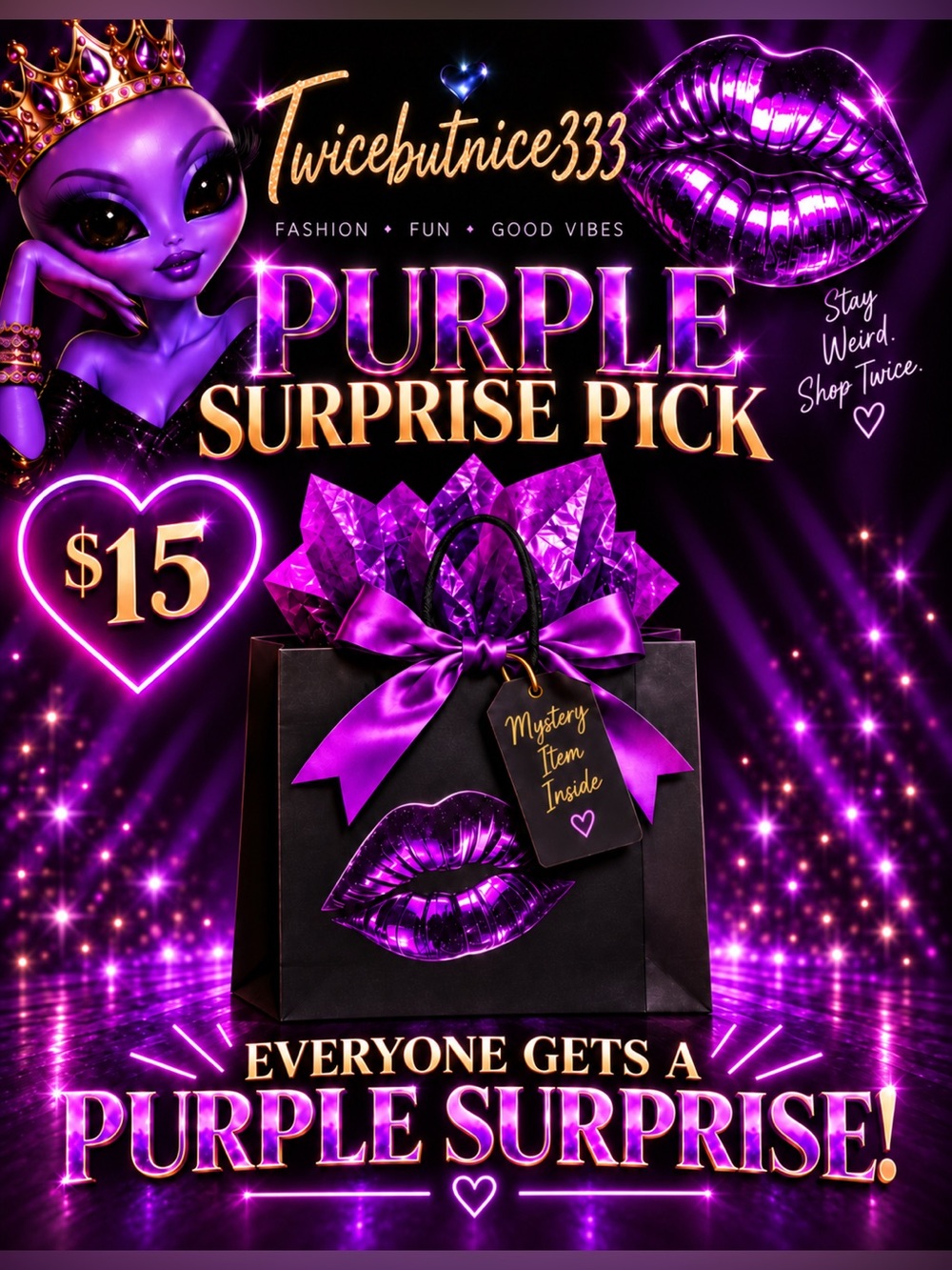 Twicebutnice333 Purple Surprise Pick 💜 Mystery Item